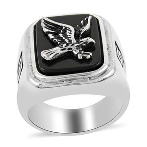 BlackJack Eagle Signet Men's Ring
